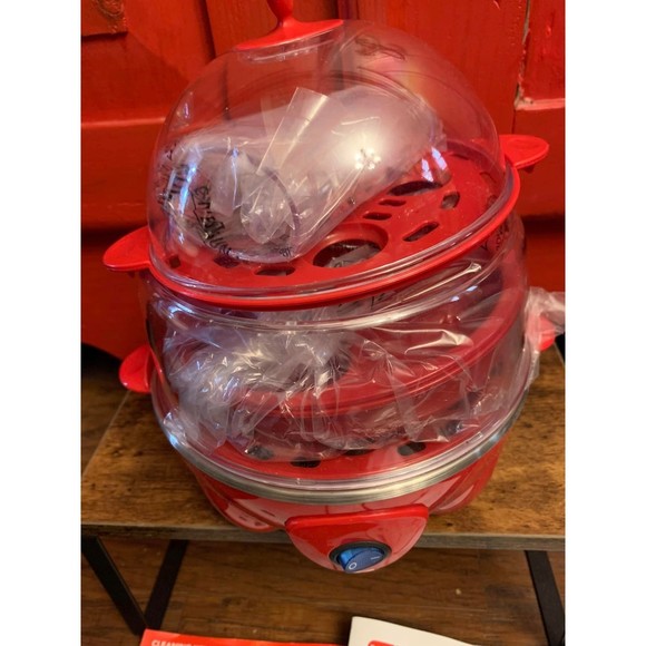 Dash Deluxe Egg Cooker for Hard Boiled Poached Scrambled 12 Eggs capacity NEW - Picture 2 of 3